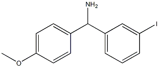 (3-iodophenyl)(4-methoxyphenyl)methanamine Struktur