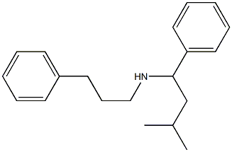 (3-methyl-1-phenylbutyl)(3-phenylpropyl)amine Struktur