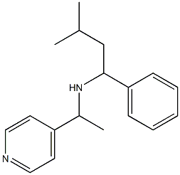 (3-methyl-1-phenylbutyl)[1-(pyridin-4-yl)ethyl]amine Struktur