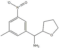 (3-methyl-5-nitrophenyl)(oxolan-2-yl)methanamine Struktur