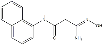 (3Z)-3-amino-3-(hydroxyimino)-N-1-naphthylpropanamide Struktur