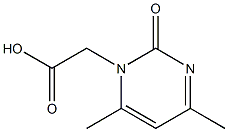 (4,6-dimethyl-2-oxopyrimidin-1(2H)-yl)acetic acid Struktur