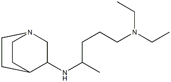 (4-{1-azabicyclo[2.2.2]octan-3-ylamino}pentyl)diethylamine Struktur