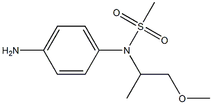 (4-aminophenyl)-N-(1-methoxypropan-2-yl)methanesulfonamide Struktur