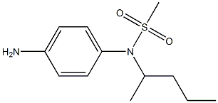 (4-aminophenyl)-N-(pentan-2-yl)methanesulfonamide Struktur