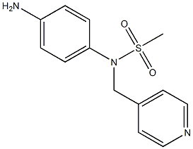 (4-aminophenyl)-N-(pyridin-4-ylmethyl)methanesulfonamide Struktur