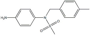 (4-aminophenyl)-N-[(4-methylphenyl)methyl]methanesulfonamide Struktur