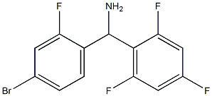 (4-bromo-2-fluorophenyl)(2,4,6-trifluorophenyl)methanamine Struktur