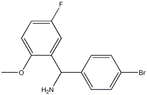 (4-bromophenyl)(5-fluoro-2-methoxyphenyl)methanamine Struktur