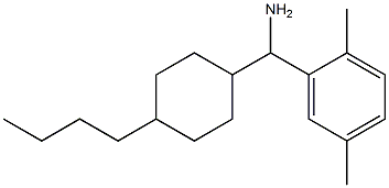 (4-butylcyclohexyl)(2,5-dimethylphenyl)methanamine Struktur