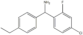 (4-chloro-2-fluorophenyl)(4-ethylphenyl)methanamine Struktur