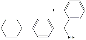 (4-cyclohexylphenyl)(2-iodophenyl)methanamine Struktur