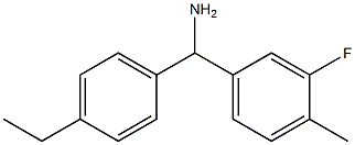 (4-ethylphenyl)(3-fluoro-4-methylphenyl)methanamine Struktur