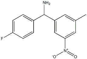 (4-fluorophenyl)(3-methyl-5-nitrophenyl)methanamine Struktur