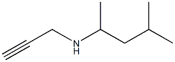 (4-methylpentan-2-yl)(prop-2-yn-1-yl)amine Struktur