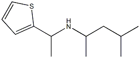 (4-methylpentan-2-yl)[1-(thiophen-2-yl)ethyl]amine Struktur