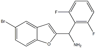 (5-bromo-1-benzofuran-2-yl)(2,6-difluorophenyl)methanamine Struktur