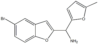 (5-bromo-1-benzofuran-2-yl)(5-methylfuran-2-yl)methanamine Struktur