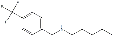 (5-methylhexan-2-yl)({1-[4-(trifluoromethyl)phenyl]ethyl})amine Struktur