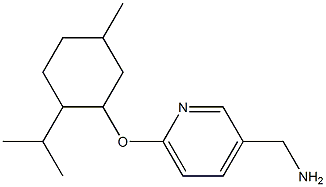 (6-{[5-methyl-2-(propan-2-yl)cyclohexyl]oxy}pyridin-3-yl)methanamine Struktur