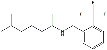 (6-methylheptan-2-yl)({[2-(trifluoromethyl)phenyl]methyl})amine Struktur