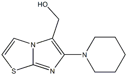 (6-piperidin-1-ylimidazo[2,1-b][1,3]thiazol-5-yl)methanol Struktur