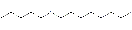 (7-methyloctyl)(2-methylpentyl)amine Struktur