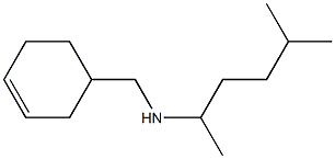 (cyclohex-3-en-1-ylmethyl)(5-methylhexan-2-yl)amine Struktur