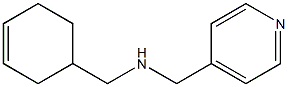 (cyclohex-3-en-1-ylmethyl)(pyridin-4-ylmethyl)amine Struktur