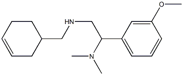 (cyclohex-3-en-1-ylmethyl)[2-(dimethylamino)-2-(3-methoxyphenyl)ethyl]amine Struktur