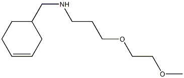 (cyclohex-3-en-1-ylmethyl)[3-(2-methoxyethoxy)propyl]amine Struktur