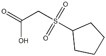 (cyclopentylsulfonyl)acetic acid Struktur