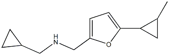 (cyclopropylmethyl)({[5-(2-methylcyclopropyl)furan-2-yl]methyl})amine Struktur