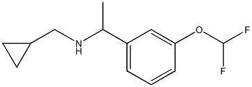 (cyclopropylmethyl)({1-[3-(difluoromethoxy)phenyl]ethyl})amine Struktur