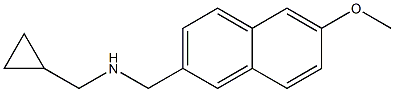 (cyclopropylmethyl)[(6-methoxynaphthalen-2-yl)methyl]amine Struktur