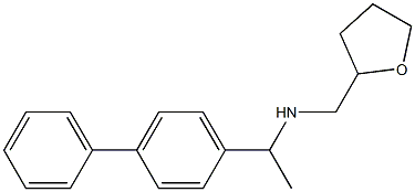 (oxolan-2-ylmethyl)[1-(4-phenylphenyl)ethyl]amine Struktur