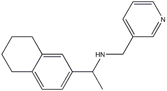 (pyridin-3-ylmethyl)[1-(5,6,7,8-tetrahydronaphthalen-2-yl)ethyl]amine Struktur