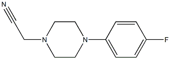 [4-(4-fluorophenyl)piperazin-1-yl]acetonitrile Struktur