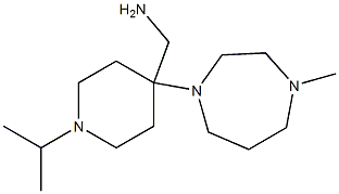 [4-(4-methyl-1,4-diazepan-1-yl)-1-(propan-2-yl)piperidin-4-yl]methanamine Struktur