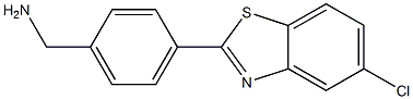 [4-(5-chloro-1,3-benzothiazol-2-yl)phenyl]methanamine Struktur