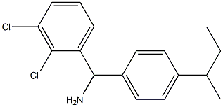 [4-(butan-2-yl)phenyl](2,3-dichlorophenyl)methanamine Struktur