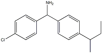 [4-(butan-2-yl)phenyl](4-chlorophenyl)methanamine Struktur