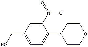 [4-(morpholin-4-yl)-3-nitrophenyl]methanol Struktur