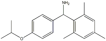 [4-(propan-2-yloxy)phenyl](2,4,6-trimethylphenyl)methanamine Struktur