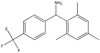 [4-(trifluoromethyl)phenyl](2,4,6-trimethylphenyl)methanamine Struktur