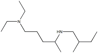 [5-(diethylamino)pentan-2-yl](2-methylbutyl)amine Struktur