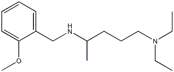 [5-(diethylamino)pentan-2-yl][(2-methoxyphenyl)methyl]amine Struktur