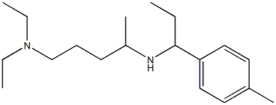 [5-(diethylamino)pentan-2-yl][1-(4-methylphenyl)propyl]amine Struktur