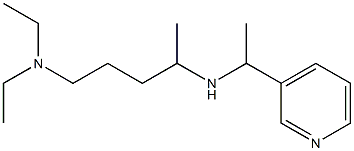 [5-(diethylamino)pentan-2-yl][1-(pyridin-3-yl)ethyl]amine Struktur