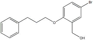 [5-bromo-2-(3-phenylpropoxy)phenyl]methanol Struktur